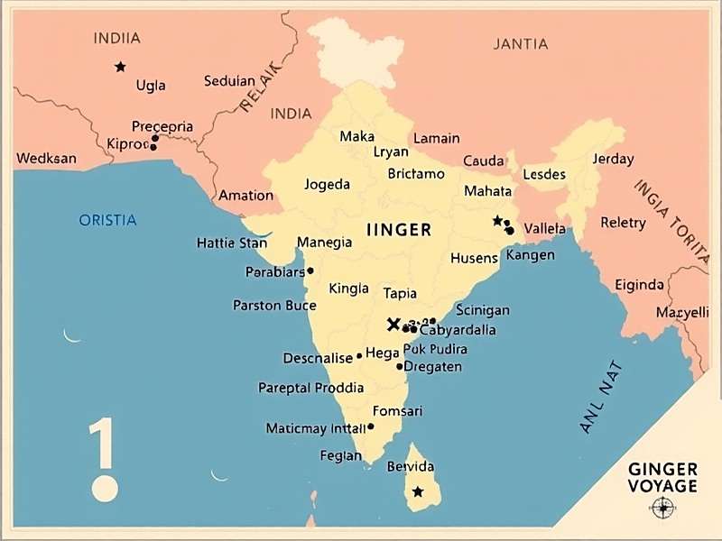 Ginger Voyage India Map